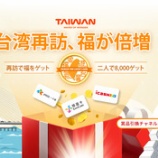 『 台湾旅行がお得に！最大8,000台湾元が当たる「台湾再訪、福が倍増」を解説』の画像