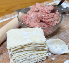 自宅めし　手作りワンタンのワンタン麺