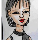 似顔絵・斎藤京子