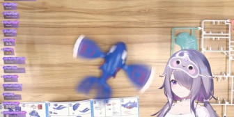 【ホロEN】ビブーが作るカイオーガのプラモ、最後ハンドスピナーみたいになってて草
