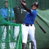 日本ハム清宮、初の屋外フリー打撃で場外弾５本含む14本の柵越え！