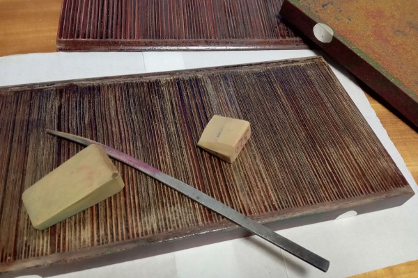 寄木蕎麦切りまな板 まもる と 駒板 