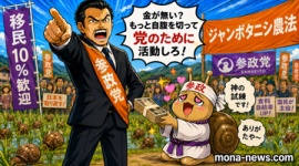 【note】参政党狂信者、あらゆる批判記事を「応援」と脳内変換して大喜び…ネットジビエ謝肉祭・電波タニシ