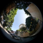 『円周魚眼レンズによる妙正寺川周辺　2019/12/22』の画像