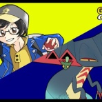 黄色と紺