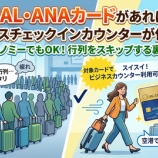 『JAL・ANAカードはビジネスカウンターが使える？適用条件と注意点を徹底解説！』の画像