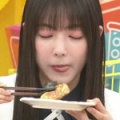 大園玲の舌出し