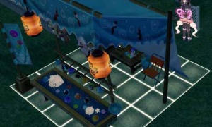 お祭り屋台設置したよ（＾o＾）ﾉ ｲｴｰ!