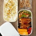 【今日の夫弁当】手羽中の照り焼き弁当／日曜午後のJUNA夫さんの不審な行動