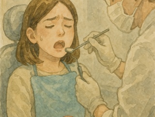 歯医者「この前歯はいつ折れてもおかしくない状態、差し歯にしましょう」