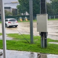 岐阜小学校の引き渡し下校
