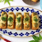 外カリッ中もっちり♪厚揚げの大葉みそチーズ焼き！連載