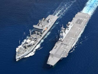 海自護衛艦「いせ」、ニュージーランド海軍補給艦「アオテアロア」と共同訓練を実施！