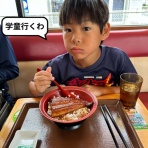 とおちゃんと、はっちゃん。