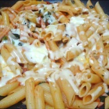 『トマトチーズパスタ』の画像