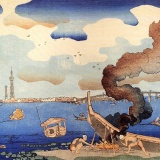 ハイセンスな浮世絵を貼っていく