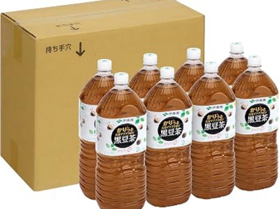 【966円】伊藤園 かりっと 大豆イソフラボン 黒豆茶 2L×8本がアウトレット特価