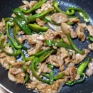青椒肉絲はオイスター味or塩味