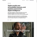 AppleがApple Intelligenceで強化されるアクセシビリティ機能を発表〜実装は今秋以降の予定ですが日本での対応時期は未定です