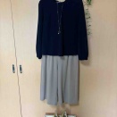 着やせコーデ　黄色い靴