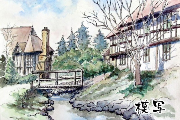 シニアから始めた透明水彩画 - 水彩画の模写