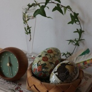 【北欧インテリア】春らしい雰囲気にまとめて！手作りウィングも上々の出来♪ミモザのあの子が新発売♪♪