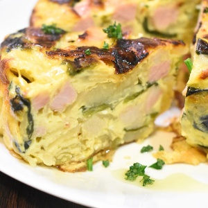 生クリームで♪たっぷりスパニッシュオムレツ