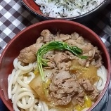 『長ねぎと豚肉のつけうどん』の画像