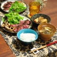 試作したローストビーフで晩ごはん