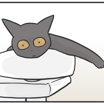 床で寝そべりすぎてるアヤちゃん