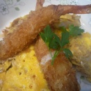 492　老人のための、海老カツ丼。