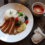 『【12.12 RasikuCAFE】ポークジンジャーのお肉が…』の画像