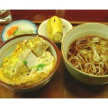 『ニュー新橋ビル 蕎麦茶屋 嵯峨野「ミニカツ丼定食」600円』の画像