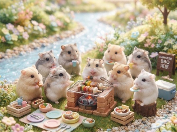 トッモA「BBQしようぜ！」　トッモB「いいね！トッモCとワイも誘うわ」