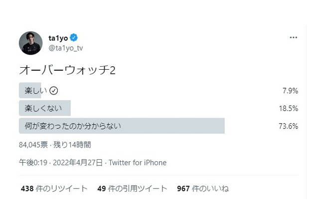 オーバーウォッチ2さん、何もかわってない