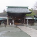 宗像　宗像大社拝殿で参拝（2日目）