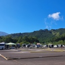 アスファルトのひびと雑草除去：「モンデウスRCサーキット」