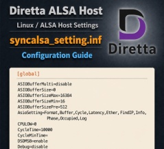 【Diretta】ALSA：syncalsa_setting.inf 設定ガイド