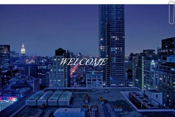 Welcome素材 夜の都会の屋上 幸家