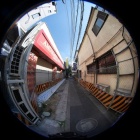 『魚眼レンズによる京成立石駅周辺　2024/01/11』の画像