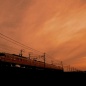夕焼けと 117系