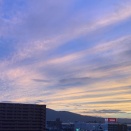 夕焼けの巻雲