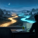 なぜ僕はこの場所で二つの川を同時に眺めているのか