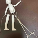 チビ人形の制作途中