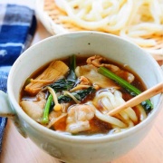 ♡一品で大満足！具沢山つけうどん♡【#簡単レシピ #時短 #節約 #夏休み #ランチ #麺 #レンジ 】