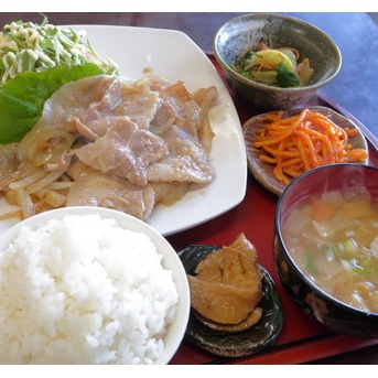 ぶらり、生姜焼定食@うれし野【横手市】