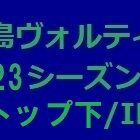『徳島ヴォルティス2023年陣容 トップ下/IH編』の画像