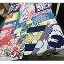 染め上がった半手ぬぐい