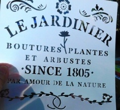 初めてのステンシル