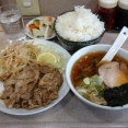 中華  代一元　生姜焼きとネギチャーシュー ランチ 830円　＆　五目あんかけ炒飯 950円　大田区中央